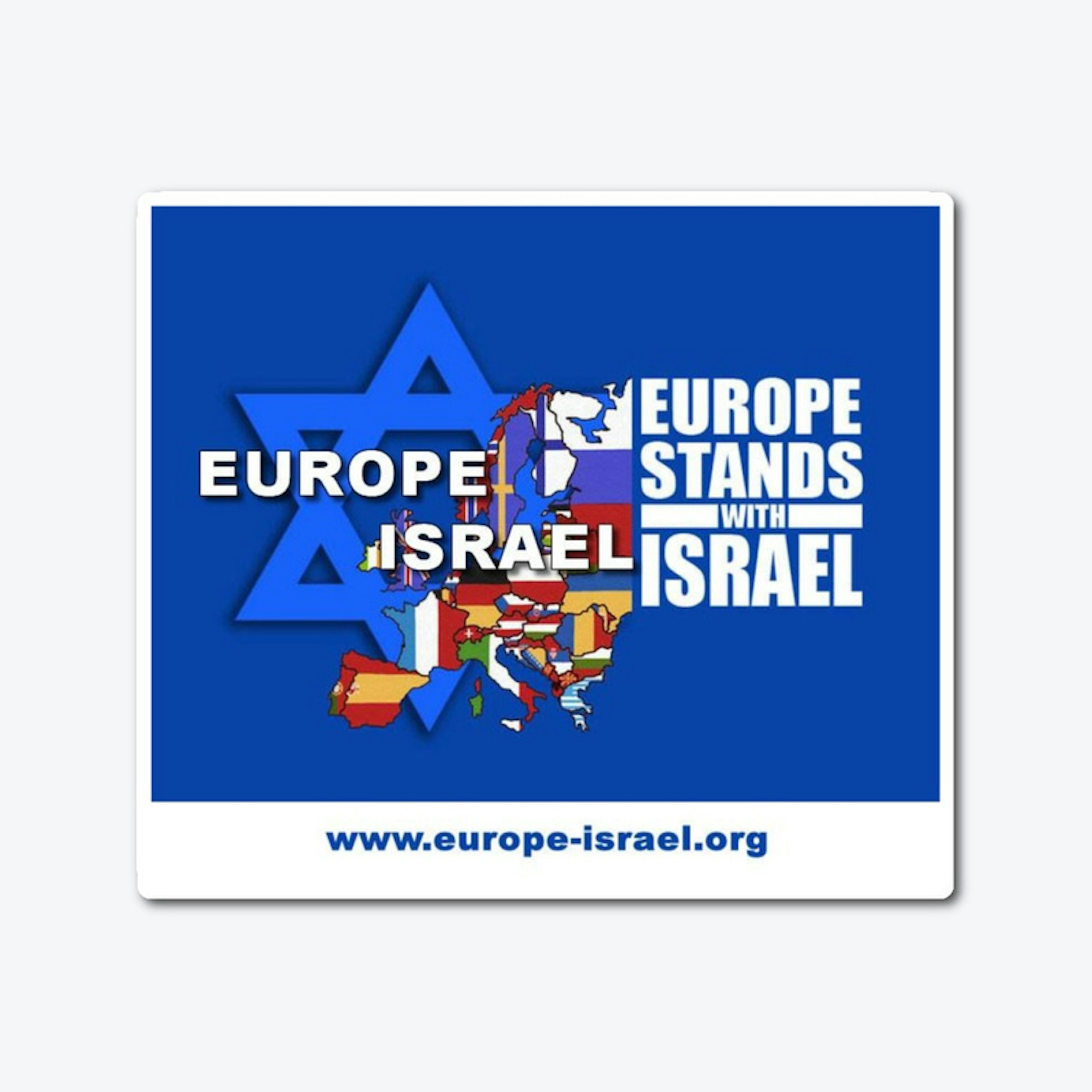 Europe stands with Israel blue