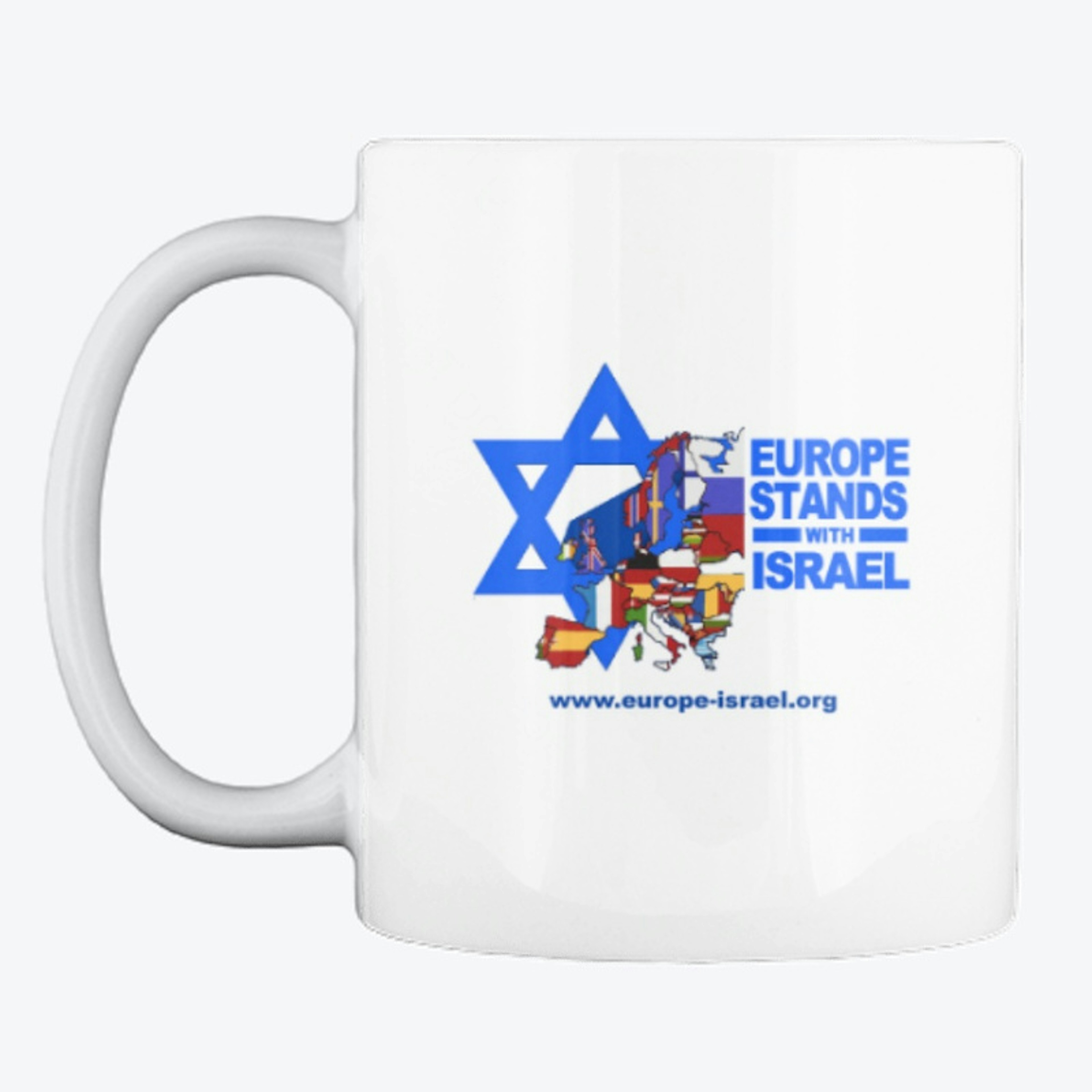 Europe stands with Israel white